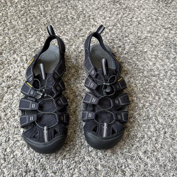KEEN Clearwater CNX Outdoor Sandals Black Gargoyle 1008660 Mens Sz 13 Waterproof - Picture 1 of 7